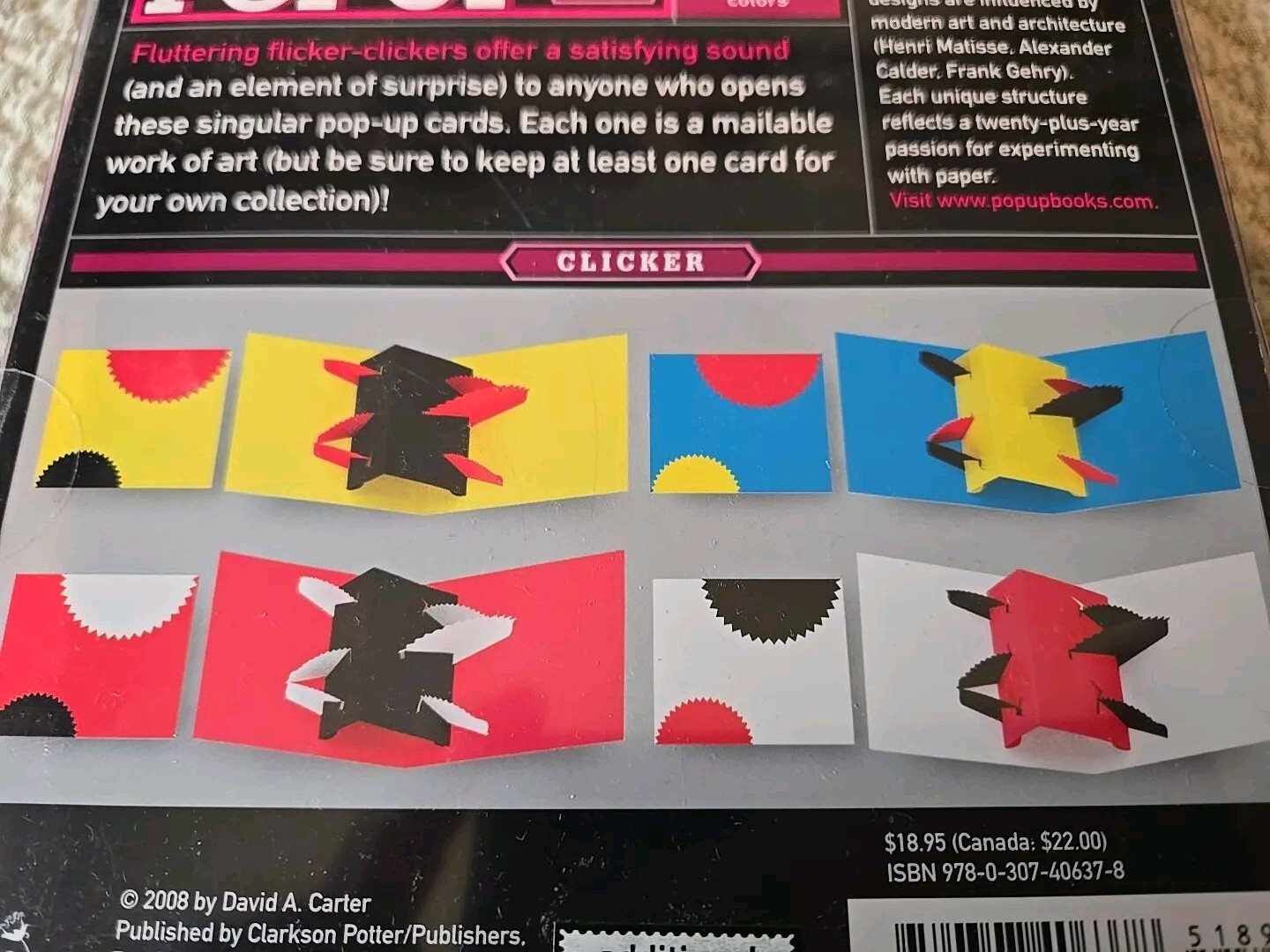Pop-Up Note Cards (Clicker) by David A. Carter (2008, Cards, Flash Cards)