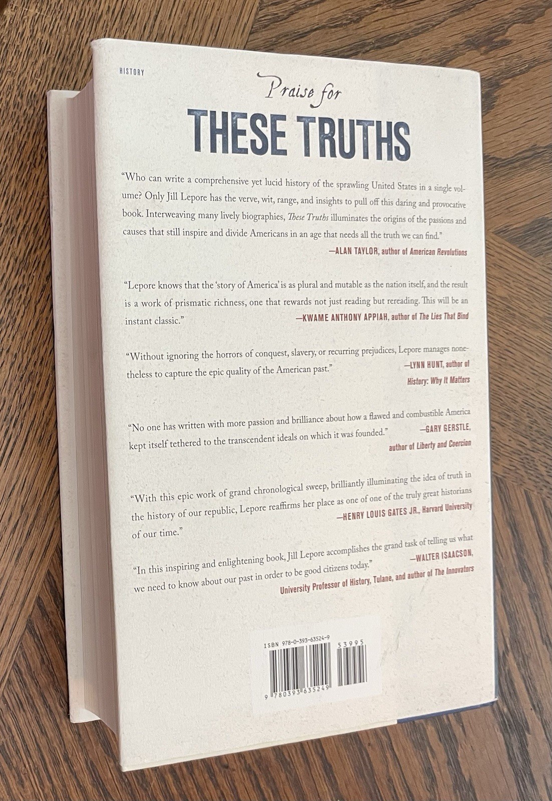 These Truths : A History of the United States by Jill Lepore (2018, Hardcover)