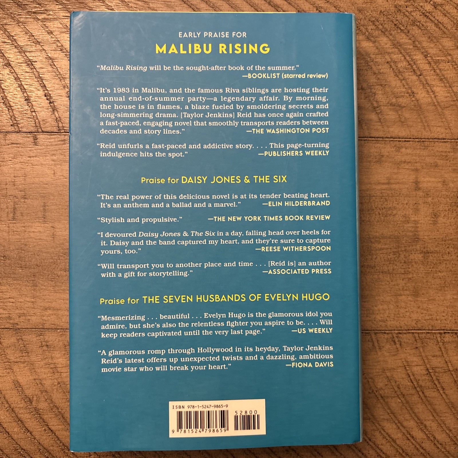 Malibu Rising: A Novel by Taylor Jenkins Reid (2021, Hardcover)