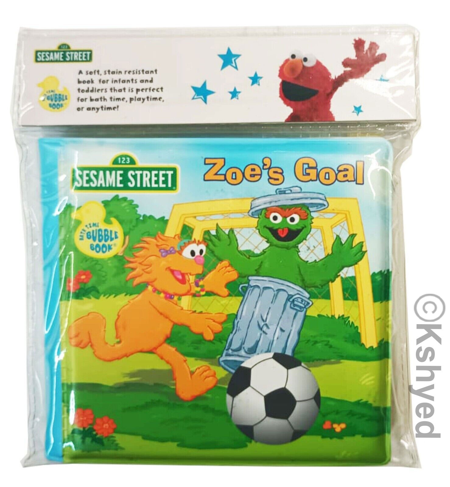 Sesame Street Zoe’s Goal Sports Bubble Book (1 Pack) – Great For Bath Time – New