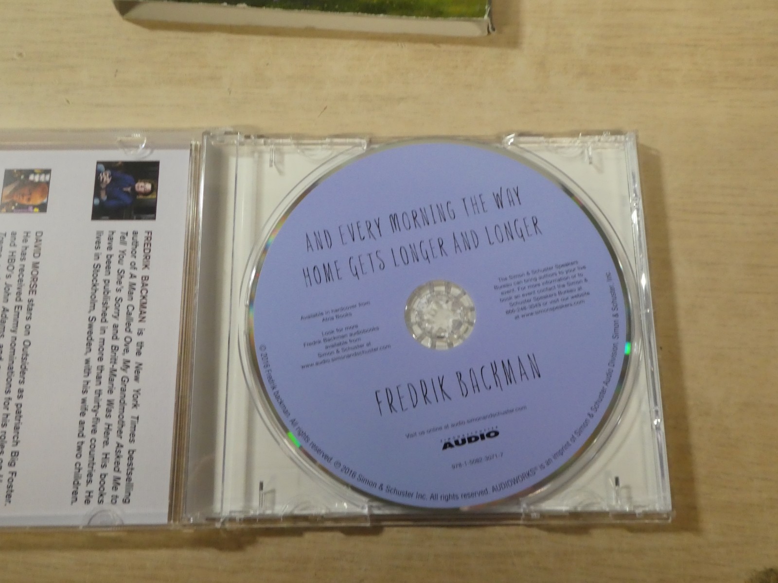 Fredrik Backman And Every Morning the Way Home Gets Longer & Longer CD Audiobook