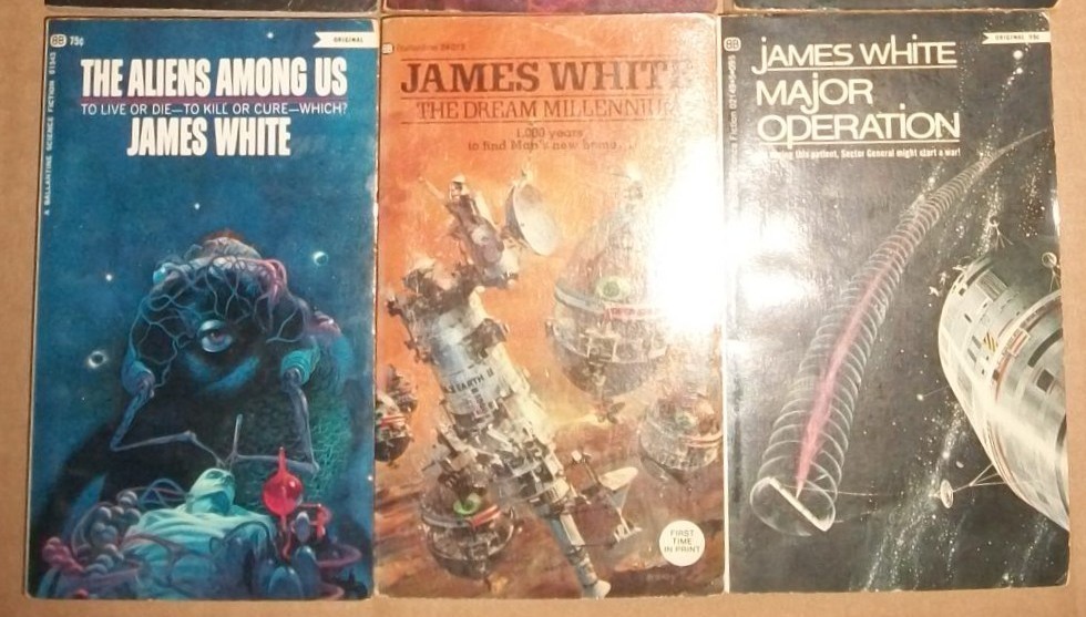9 paperback lot James White (1928-99) SF author vtg all 1st early 57-82 PB VG EX