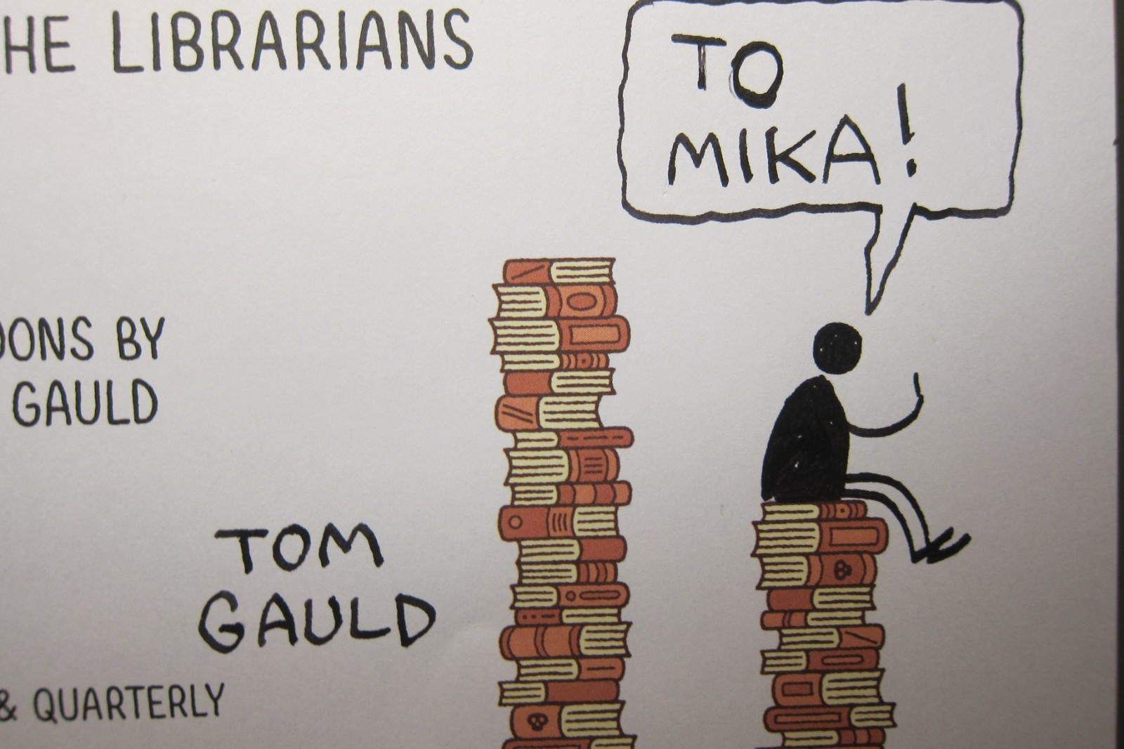 Signed~~ „Revenge Of The Librarians“ by Tom Gauld Hardcover
