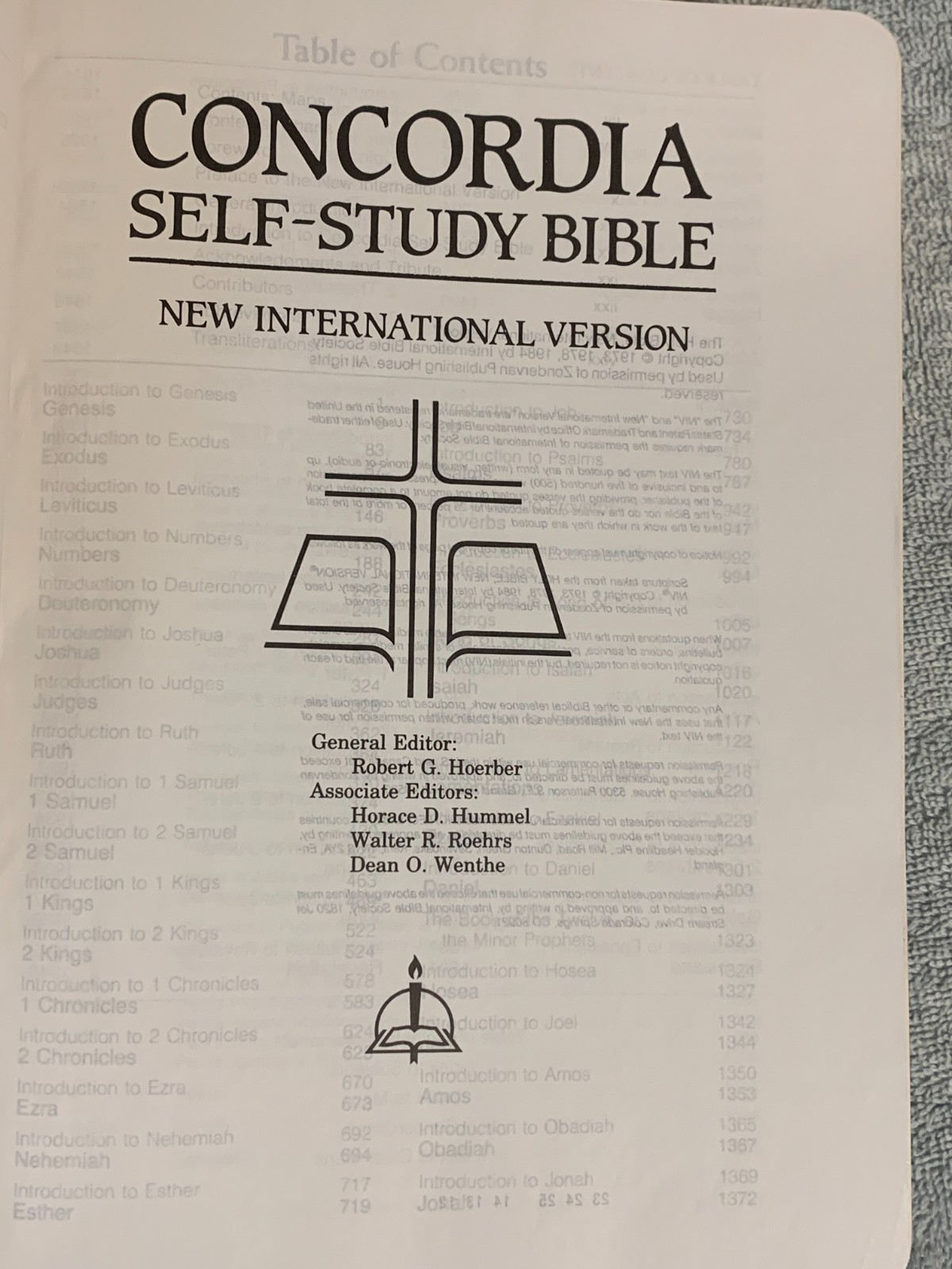 Concordia Self-Study Bible NIV Lutheran (Red Letter Ed.) Genuine Leather/Gilt