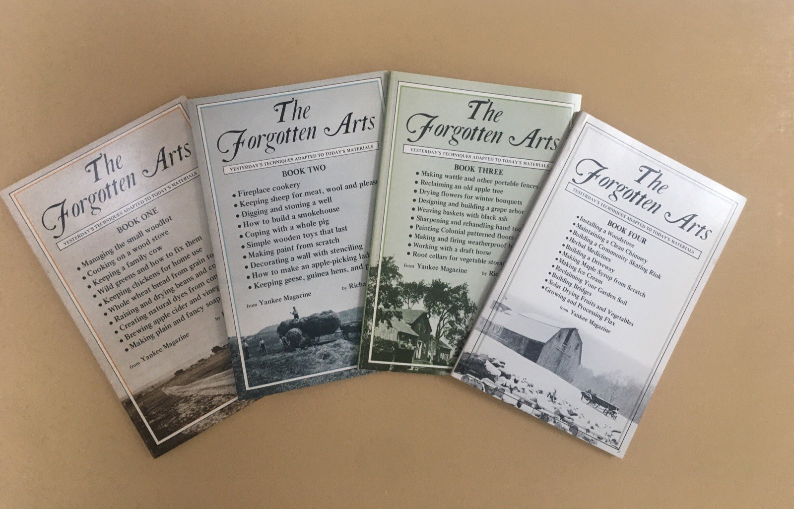The Forgotten Arts Yesterday’s Techniques Set 4 Books Yankee 1979 2nd Printing