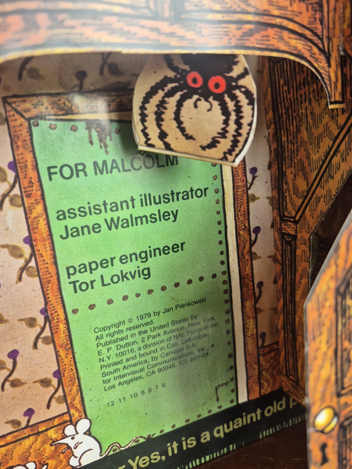 PAIR Jan Pienkowski Vtg Hardcover Pop-up Books Haunted House 1979, Robot 1981