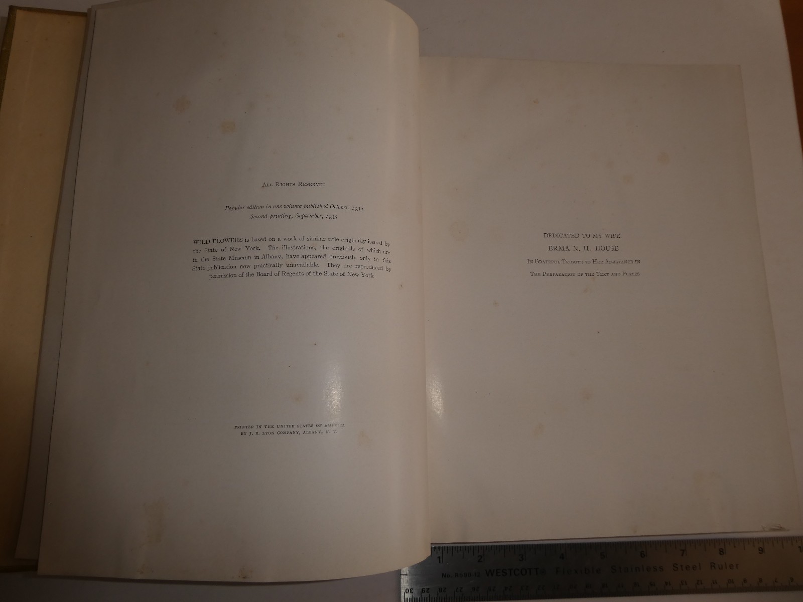 Wild Flowers by Homer D. House 1935 Macmillan Company Elzie S. Wechsler Columbia