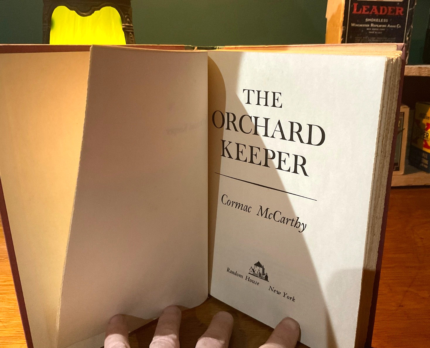 Cormac McCarthy~*~THE ORCHARD KEEPER*FIRST EDITION*1st Print*1965 blood meridian