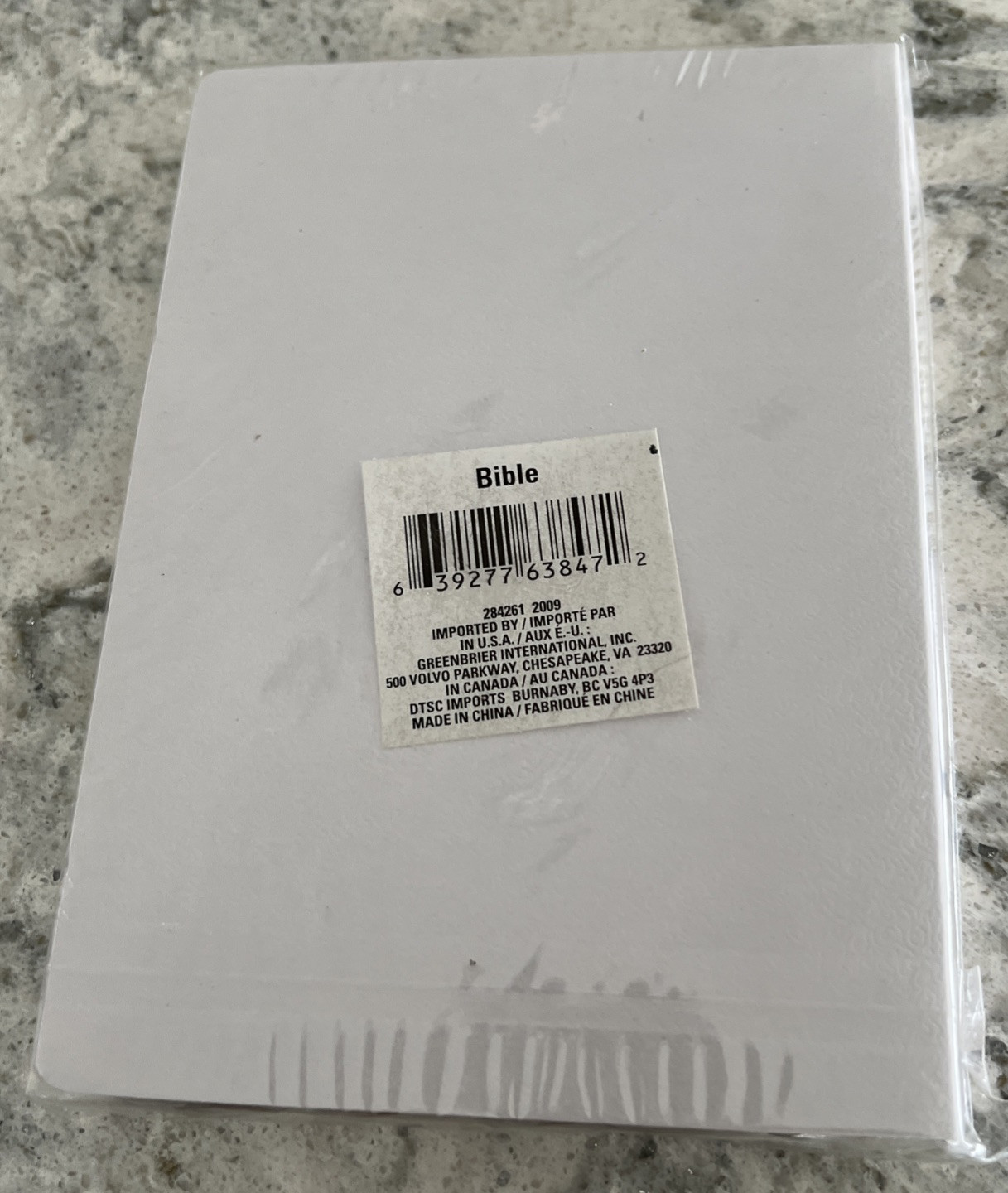 The Holy Bible King James Version Old New Testament White Cover KJV Sealed