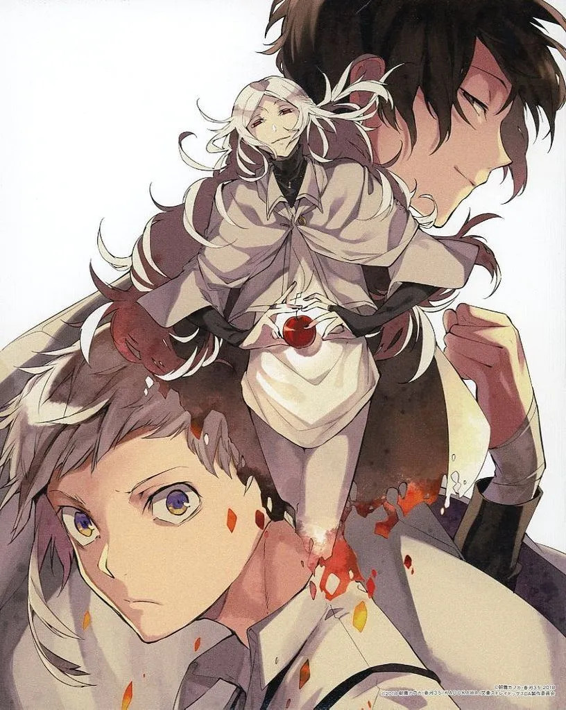 Bungo Stray Dogs Harukawa 35 Illustrations Canvas Art Board 10.8×8.7in Used