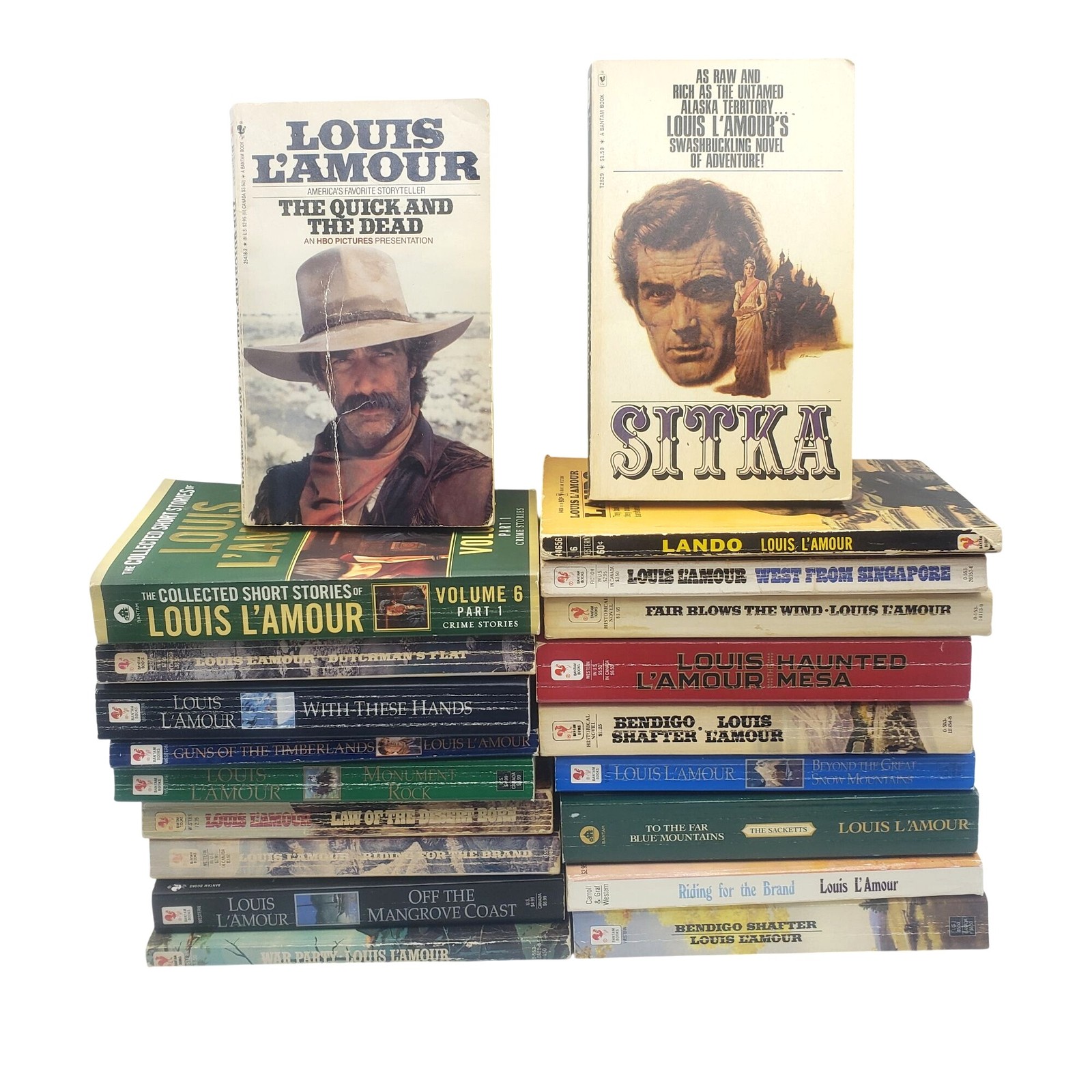 Louis LAmour Western Adventure Book Lot Of 19 Paperbacks Classics