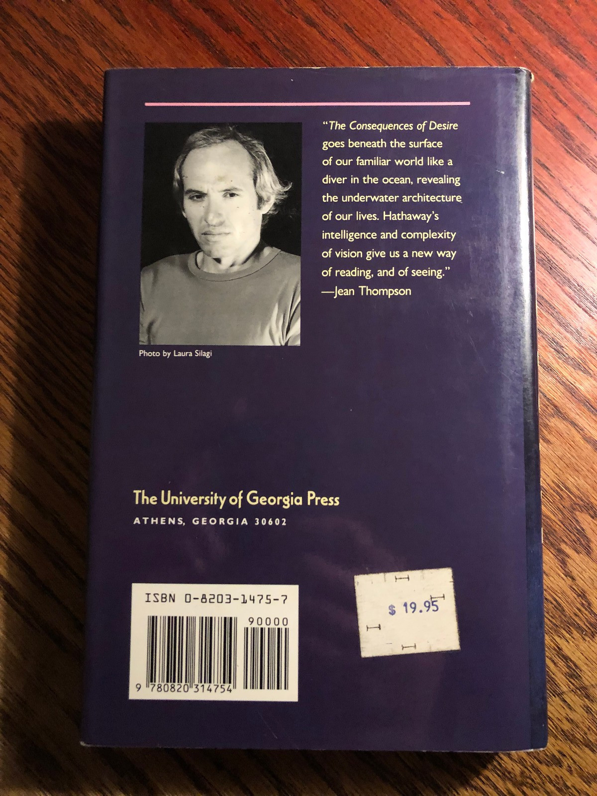 Consequences of Desire: Stories by Dennis Hathaway HC / DJ 1st Flannery O’Connor