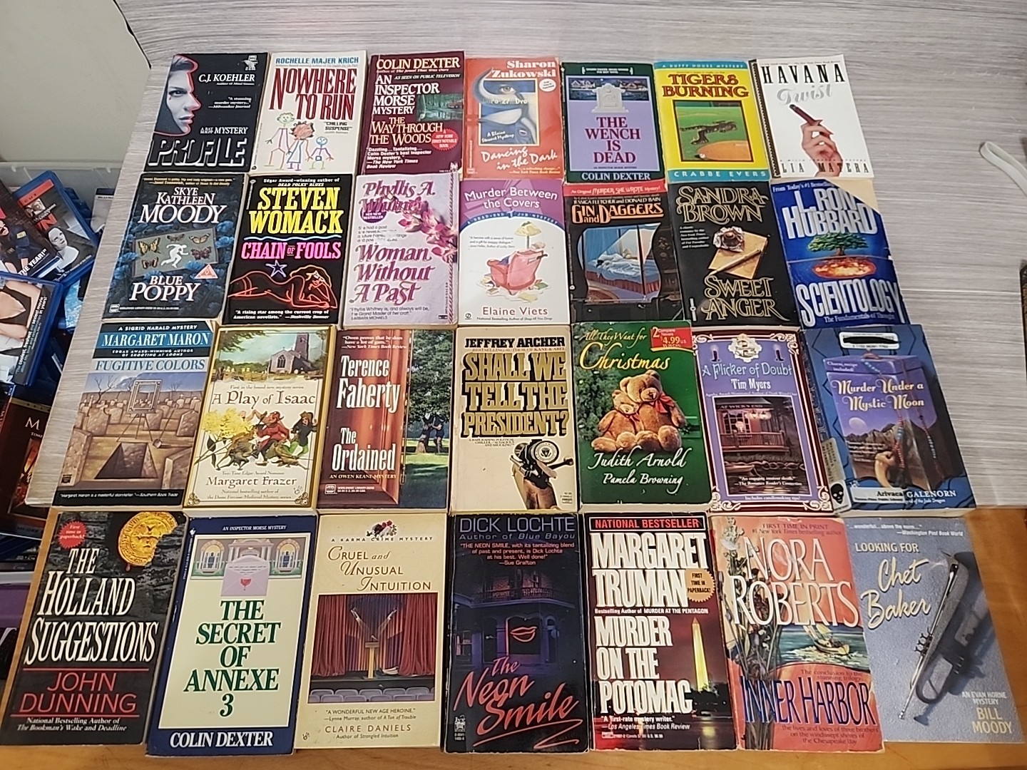 Lot of 28 Assorted Paperback Books, Novels Mixed Genres/Authors/Titles
