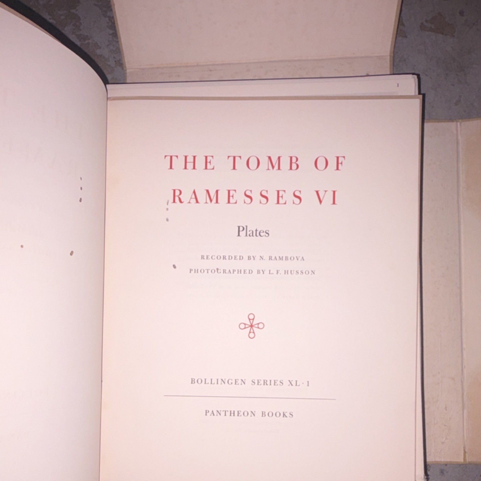 The Tomb of Ramesses VI Hardcover Plates Egyptian Religious Texts Bollingen XL-1