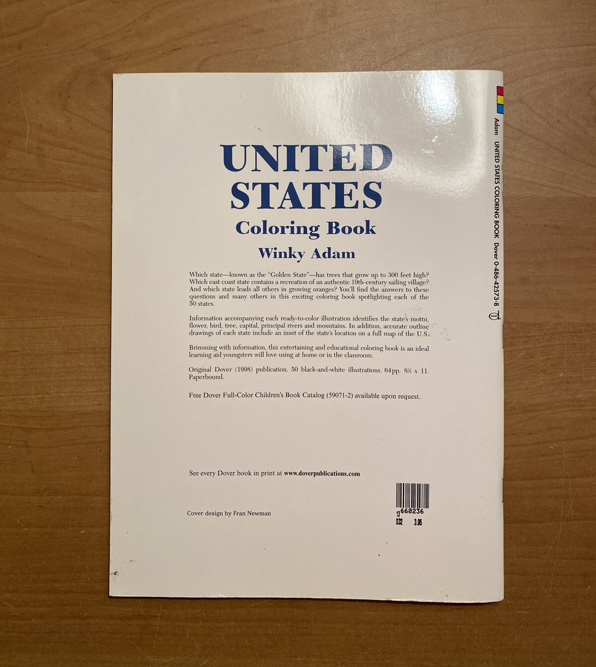 Dover History: United States Coloring Book by Winky Adam