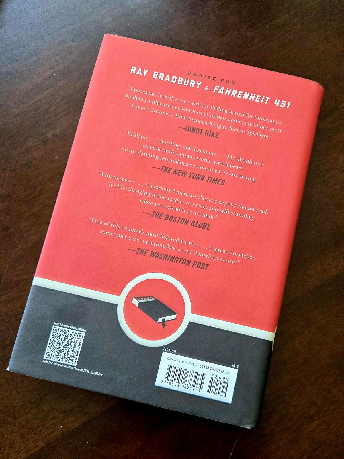 Fahrenheit 451 Ray Bradbury Hardcover 60th Anniversary Edition Neil Gaiman New