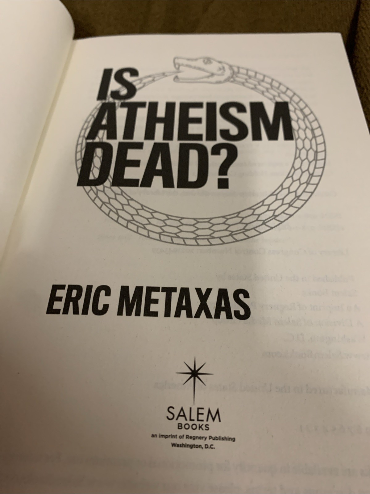 Is Atheism Dead? by Eric Metaxas (2021, Hardcover) First Edition First Printing