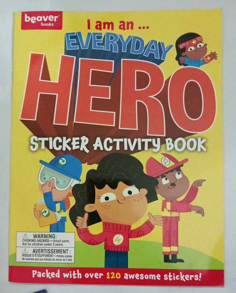 Sticker Activity Books For Kids. Set of 3 space, rancher, everyday hero 8X 10.5″