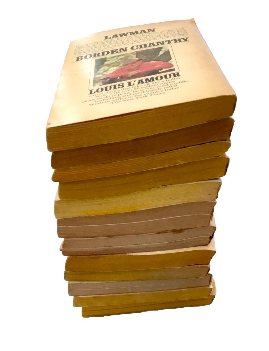 Louis L’amour Lot 12 American Action Western Story Paperback Wild West Novels