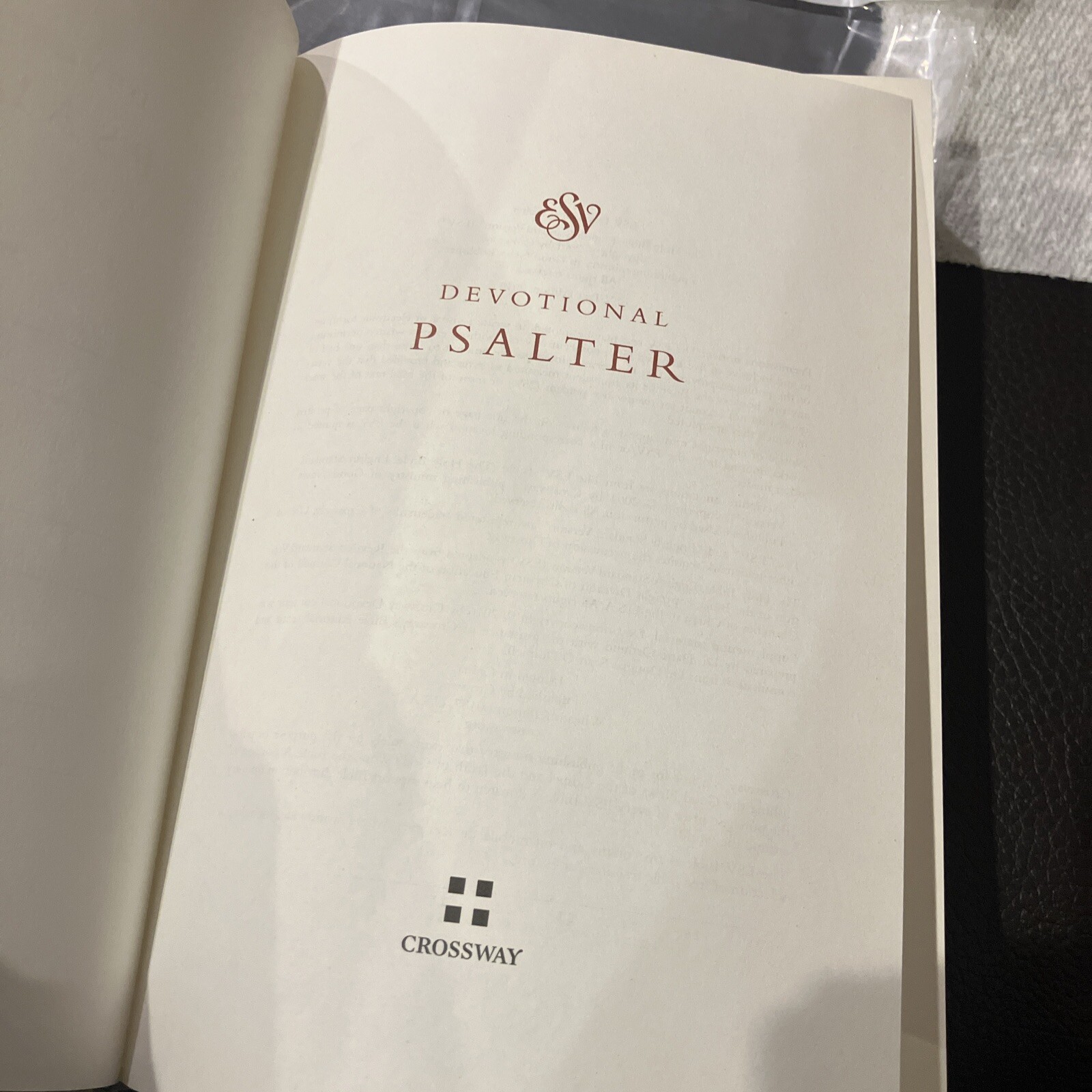 ESV Devotional Psalter (Cloth over Board, Tan) by Crossway 2016 Edition