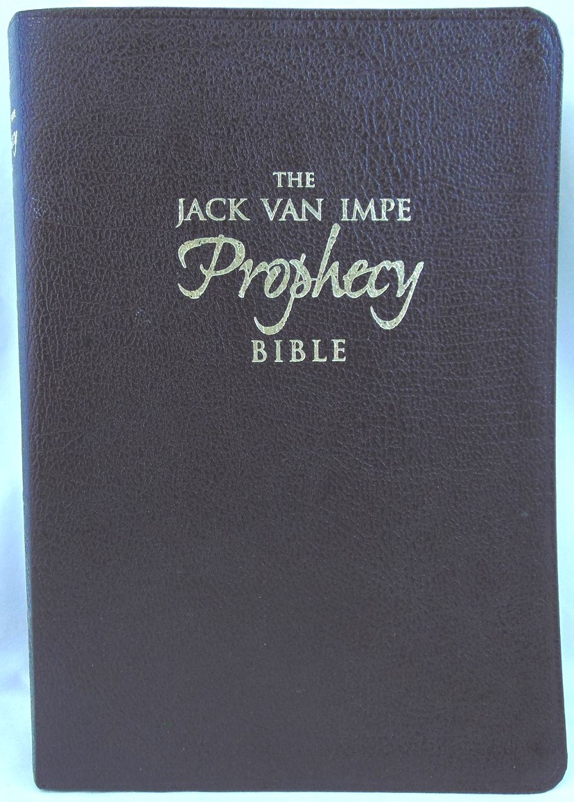 Jack Van Impe Prophecy Bible. 2nd Edition. Burgundy Bonded Leather. Tabs