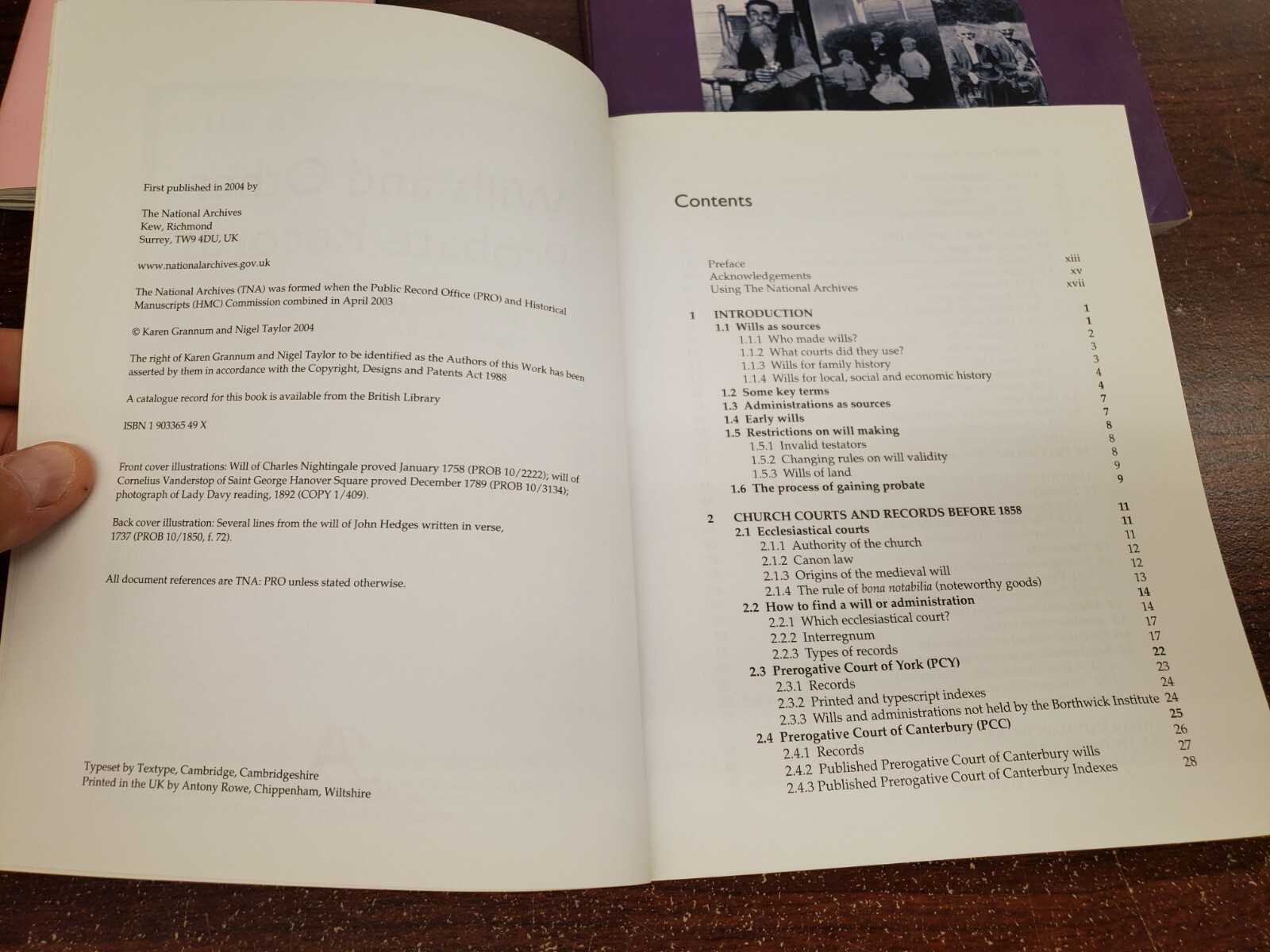 WILLS & PROBATE Records, by Grannum 2004 USED Genealogy Book 220 pages