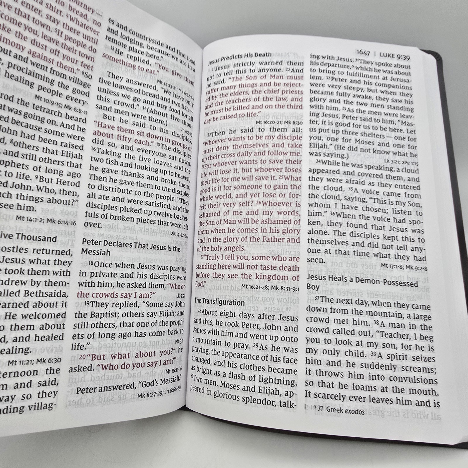 NIV Reference Bible Super Giant Print Zondervan Chocolate LeatherSoft EUC