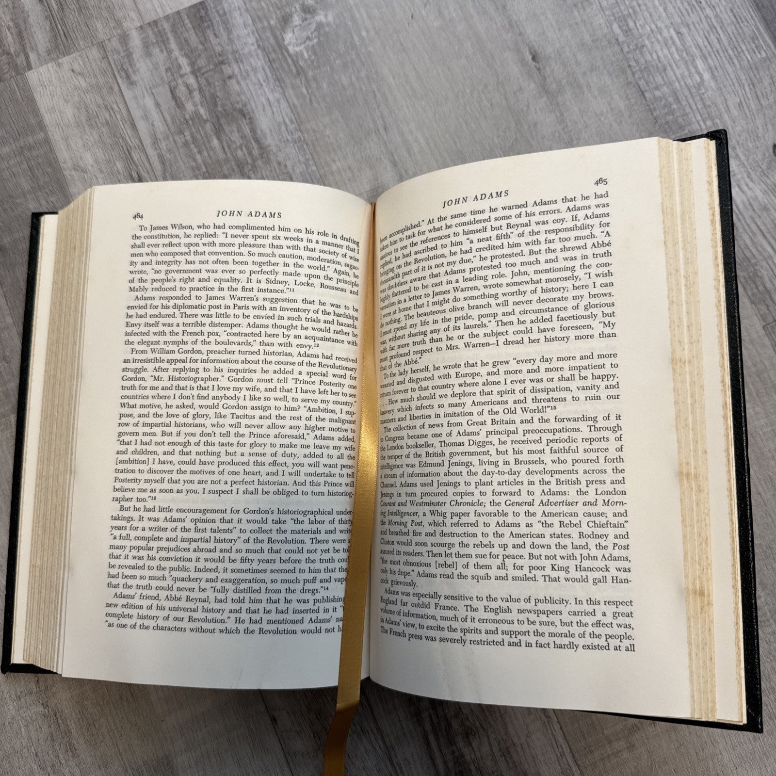 John Adams Page Smith Vol.I Easton Press Leather Hardcover