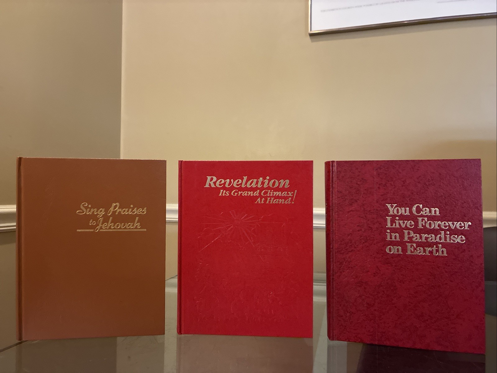 Watchtower Bible And Tract Society Book Set Lot: Sing Praises, Revelation, Live