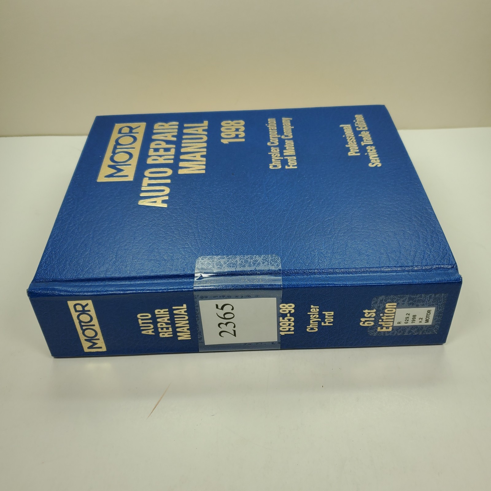 1995-1998 Motor Auto Repair Manual Professional Services Trade Ed Chrysler Ford