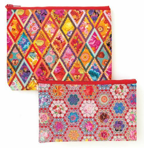 Kaffe Fassett’s Fabulous Florals Eco Pouch Set by