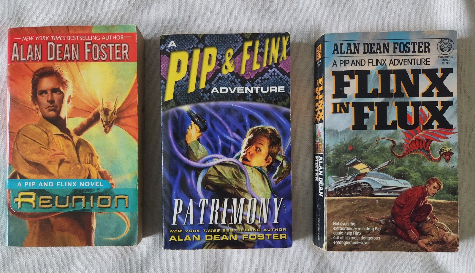 Alan Dean Foster Vintage Lot of 11 Books Pip & Flinx , Spellsinger, Commonwealh