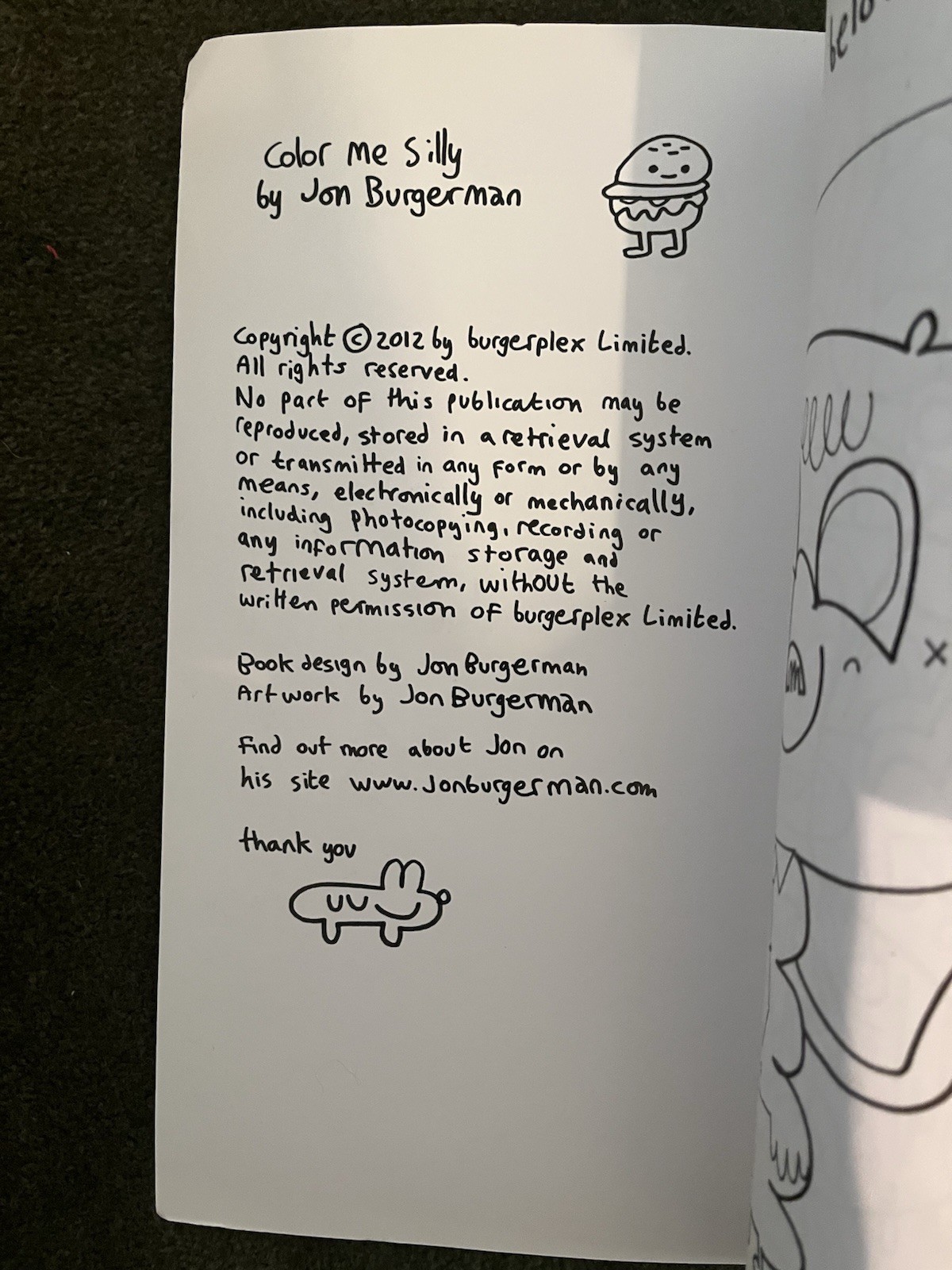 Color ME Silly Coloring Book 84 Pages Jon Burgerman Graffiti Pop Art