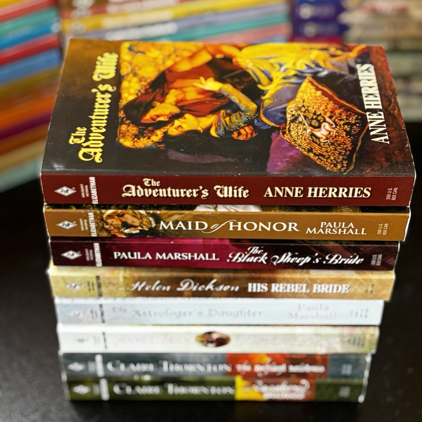 NEW Vintage 2000’s Lot Of 8 Elizabethan Restoration Harlequin Historical Books