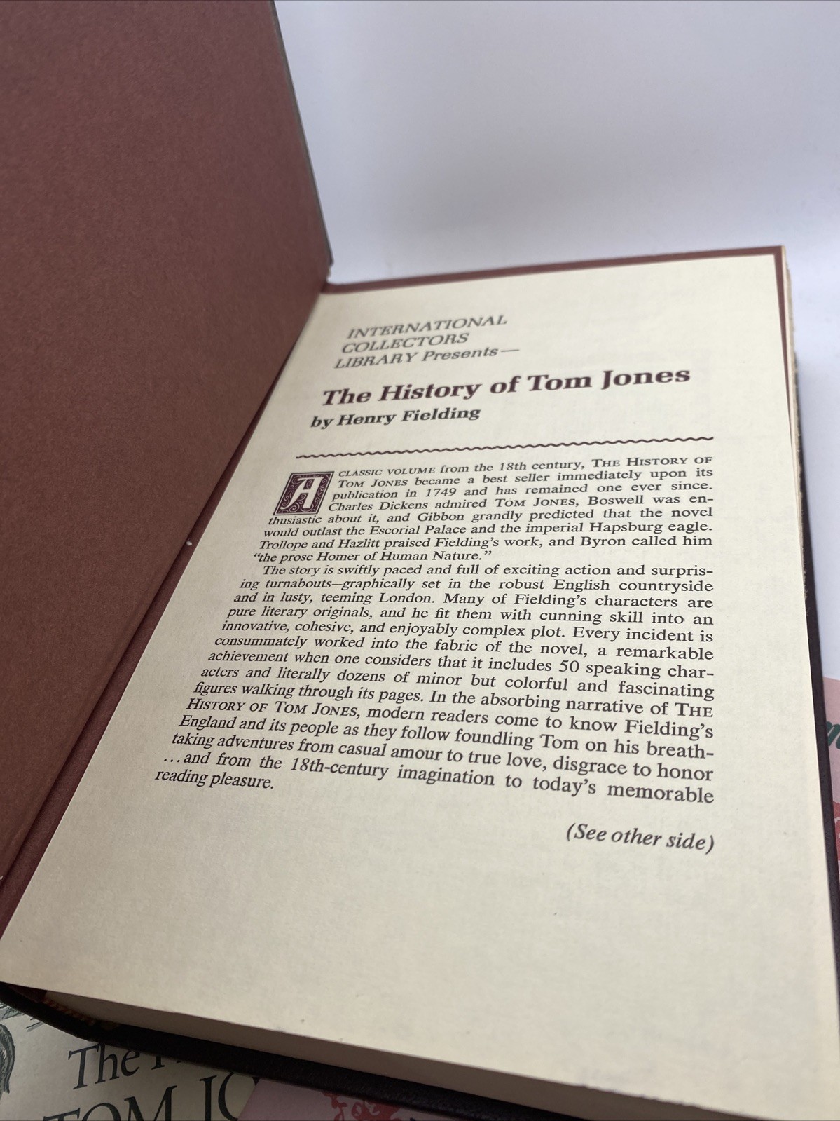 The History Of Tom Jones by Henry Fielding 1950 International Collectors Library