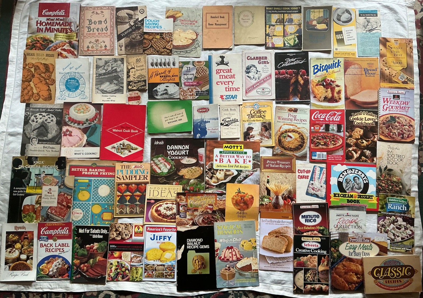 Lot of 60+ Vntg Advertising Cookbook Booklet Pamphlet Recipes 1930s – 2000s