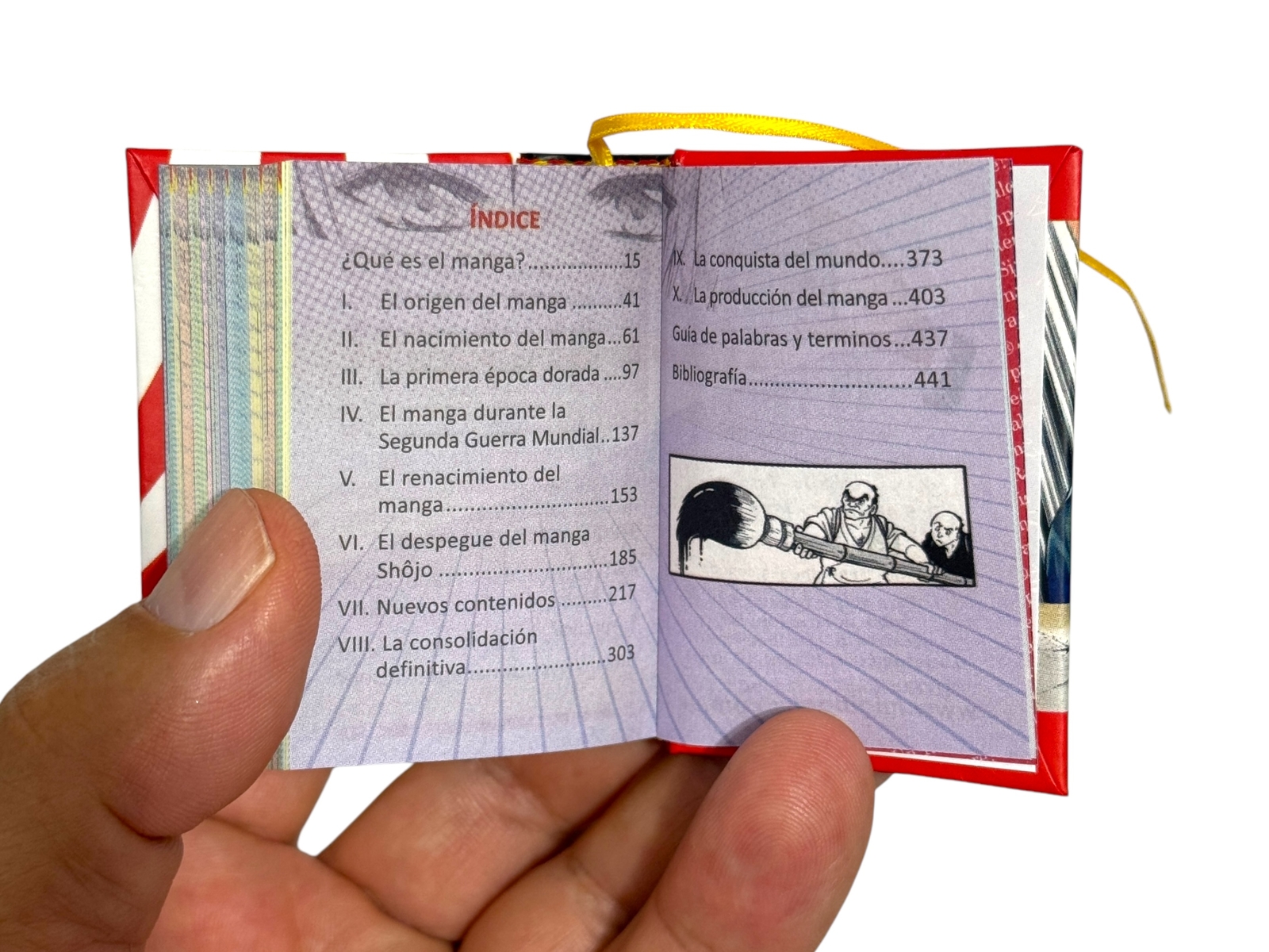 La Historia del Manga mini book in Spanish hardcover 440 pgs illustrated color