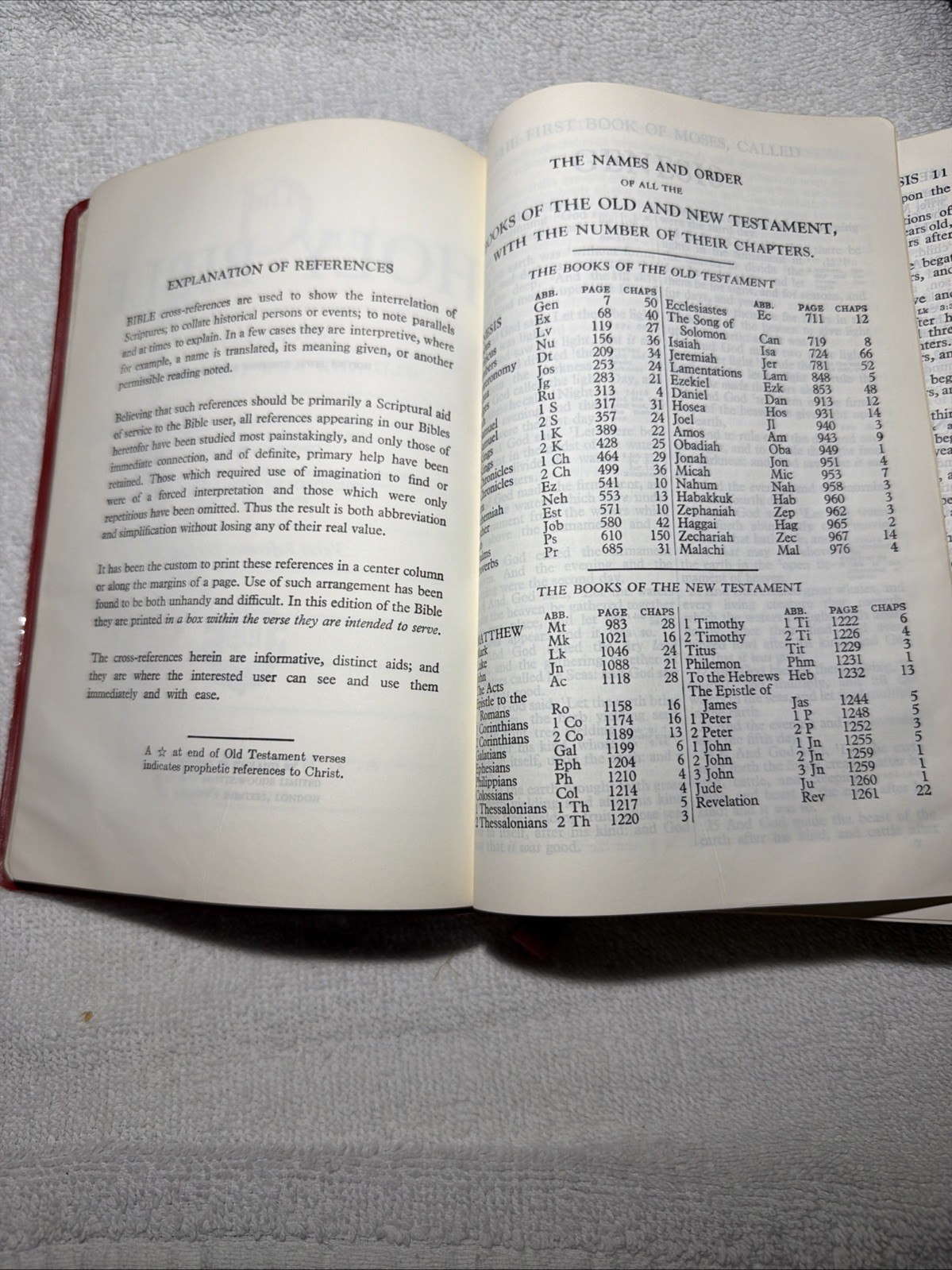 Holy Bible Red Letter Verse Reference Concordance Holman Company Ref Jewel Ed