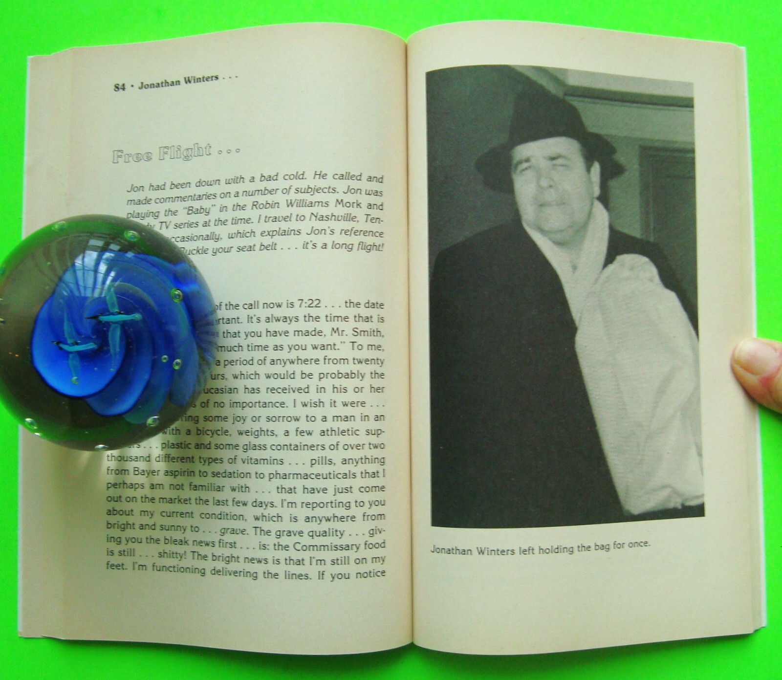 1989 JONATHON WINTERS – AFTER THE BEEP 132-pg Comedic Softbound Book UNUSED Xlnt