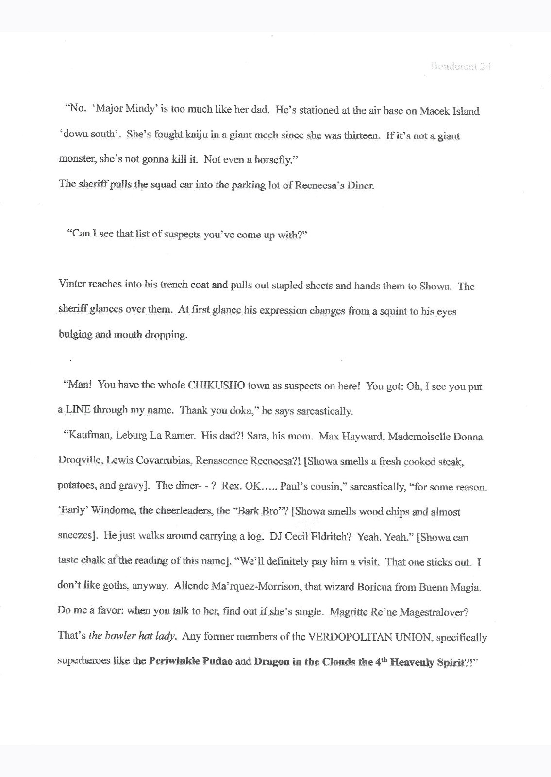 THRUSHCROSS GRANGE & SUPERFLUOUS Nonsense, Durant Books – novella & art