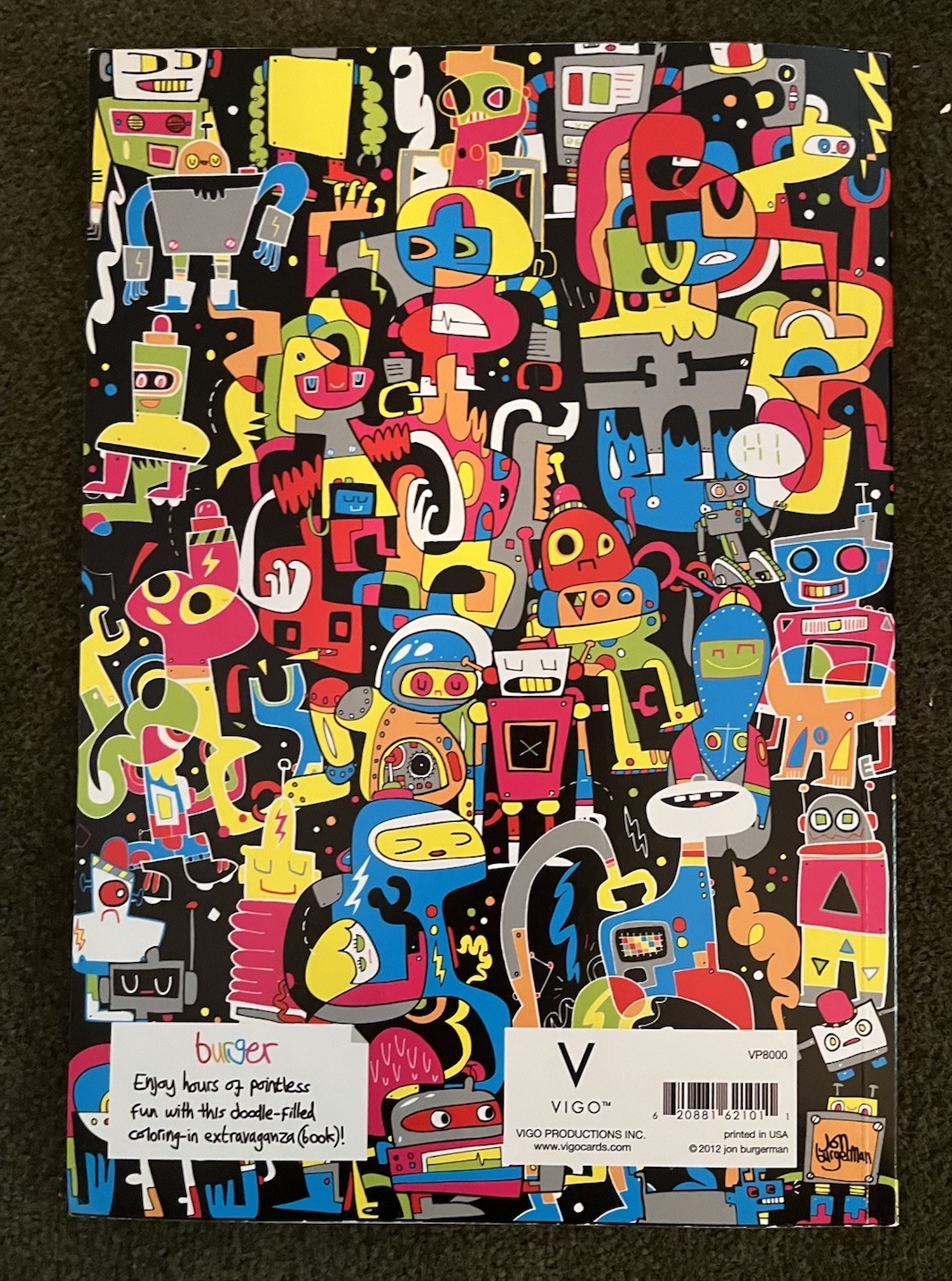 Color ME Silly Coloring Book 84 Pages Jon Burgerman Graffiti Pop Art