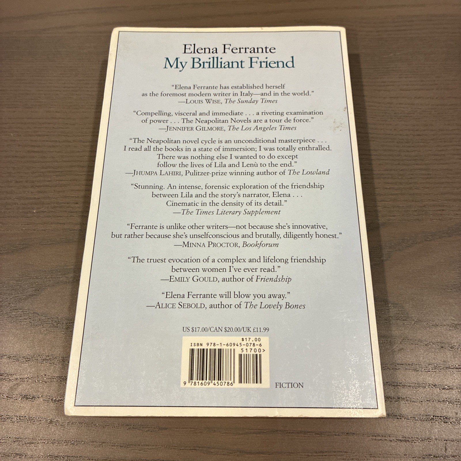 My Brilliant Friend by Elena Ferrante (2012, Trade Paperback) Neapolitan Series