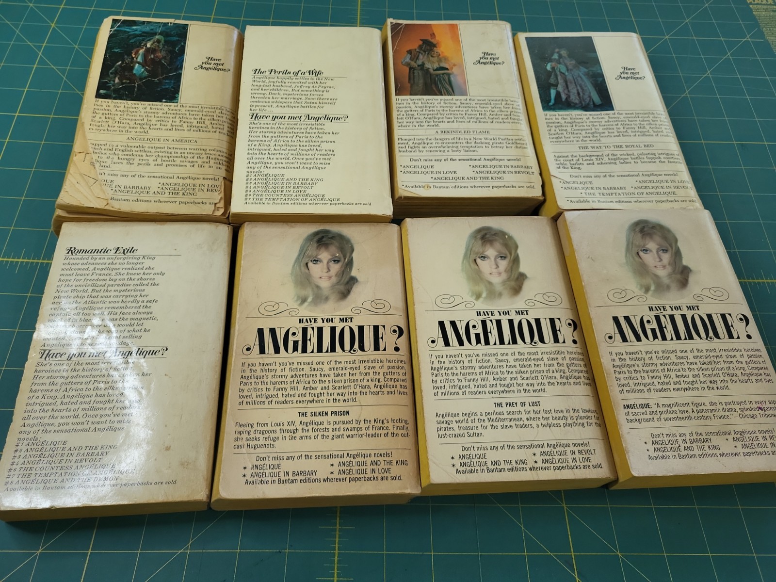 Lot Of 8 Sergeane Golon Pb Books Angelique „SEE PHOTOS“