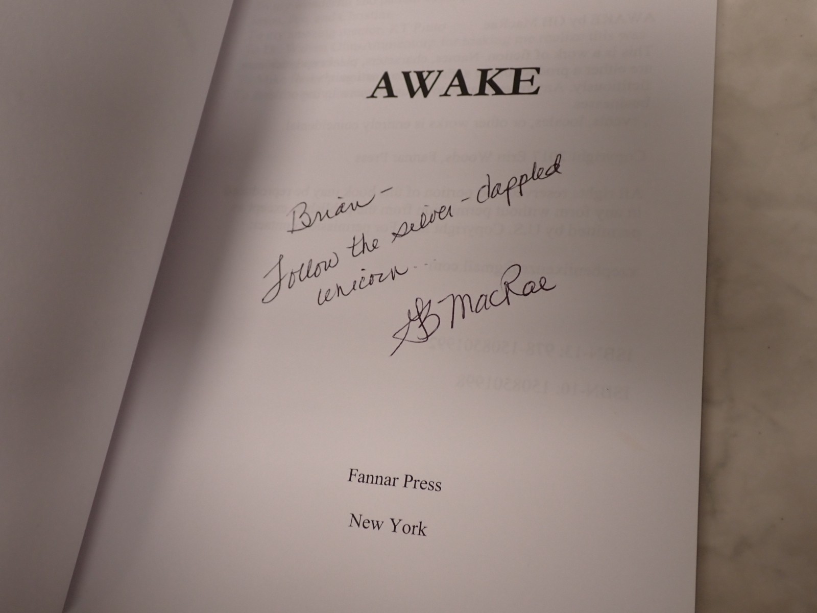 Awake Cassius Arise Book of Avenzyre I II III G B Macrae ~ All Signed by Author
