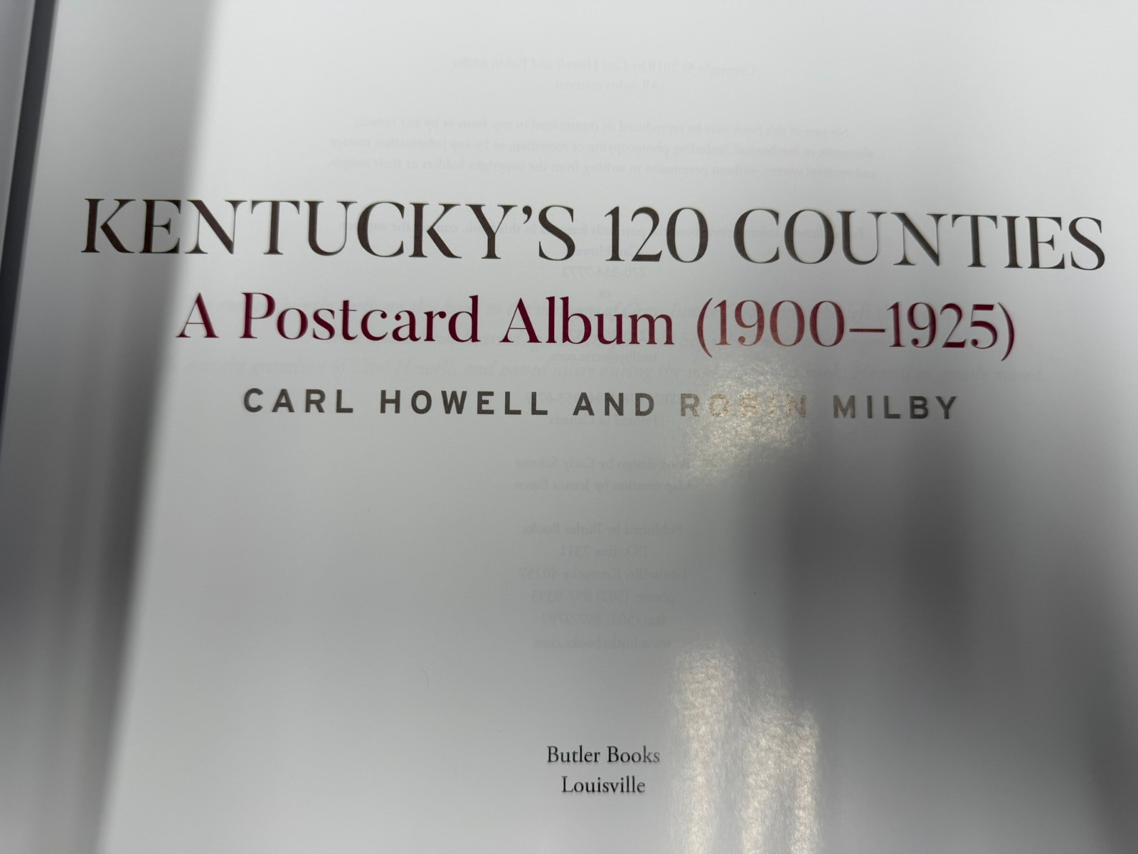 Kentucky’s 120 Counties: A Postcard Album (1900-1925) , Hardcover NEW