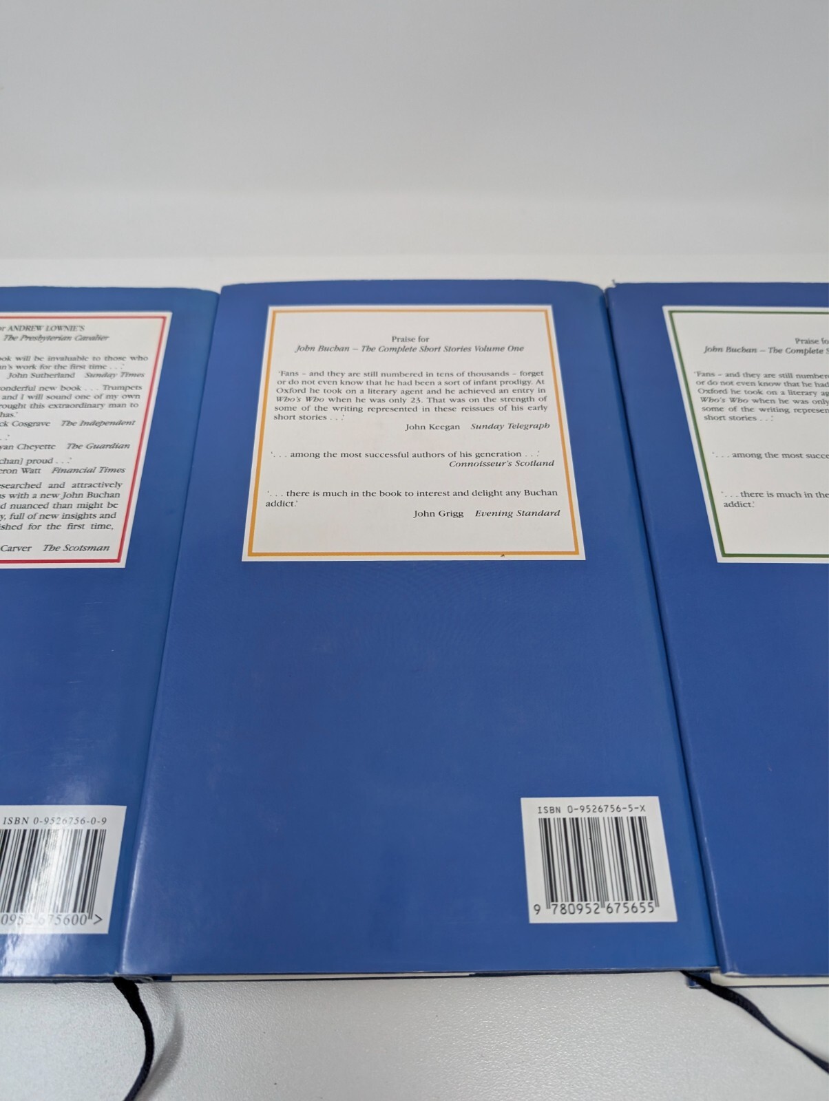 Complete Short Stories of John Buchan 3-Volume HC Set, Lownie, VG-Excellent