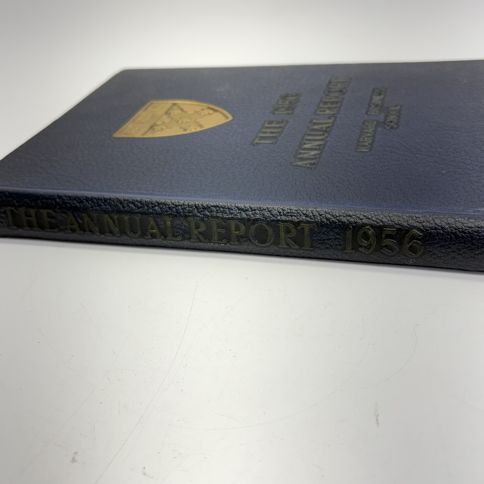 1956 Harvard Business School Annual Report Yearbook Vintage HBS Blue Hardcover