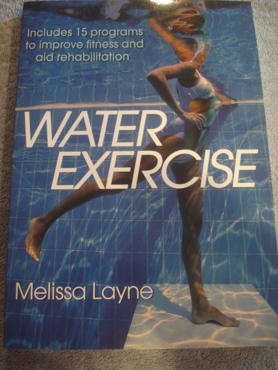 LOT OF 2 WATER EXERCISE & WATER AEROBICS PAPERBACK BOOKS.