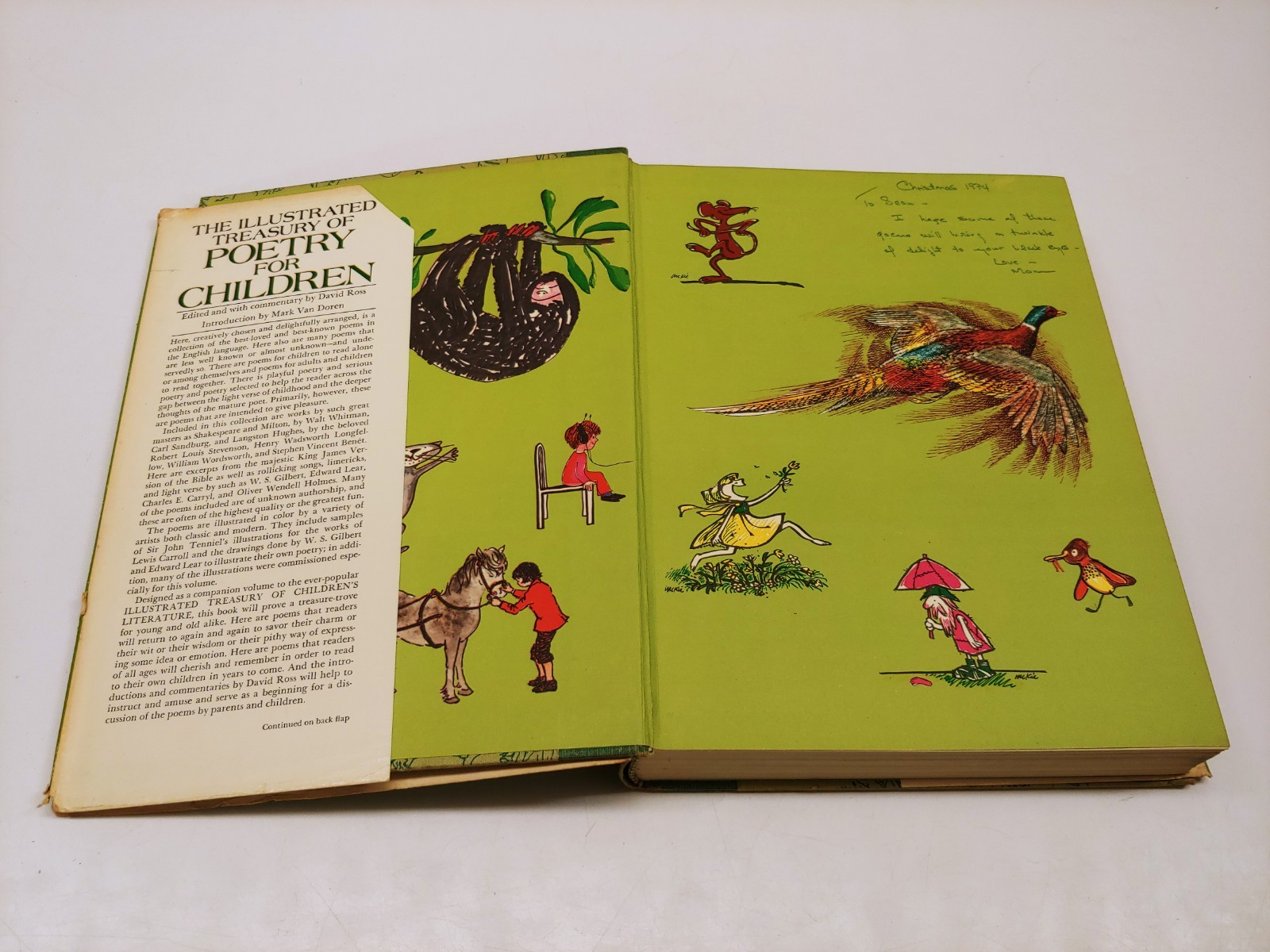 2x Poetry Books For Children HCDJ, Oxford Book & Illustrated Treasury – AS SHOWN