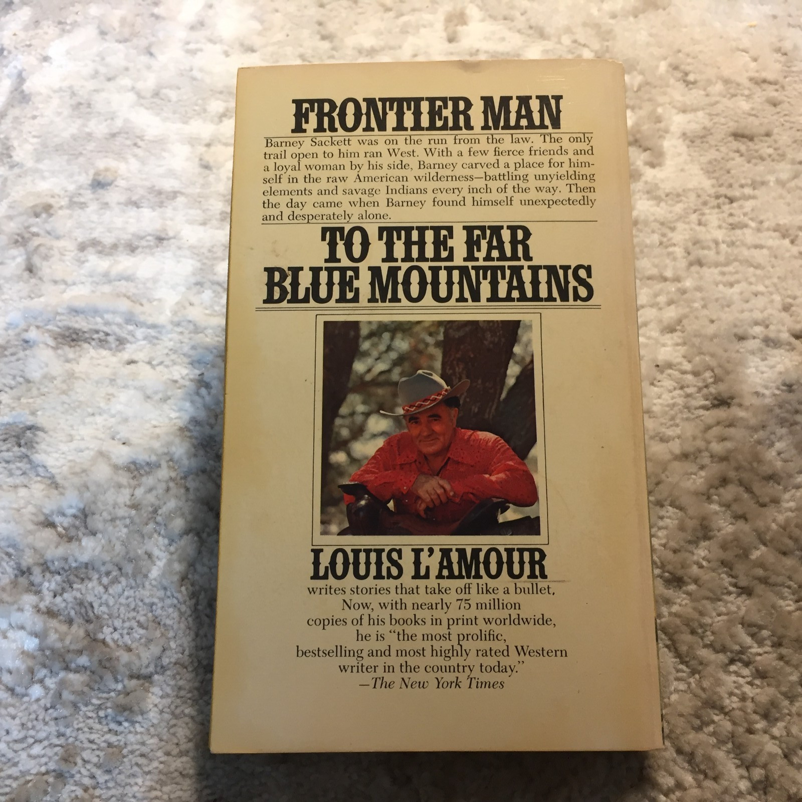 To The Far Blue Mountains Louis L’Amour 1977 Bantam Transatlantic Flight Western